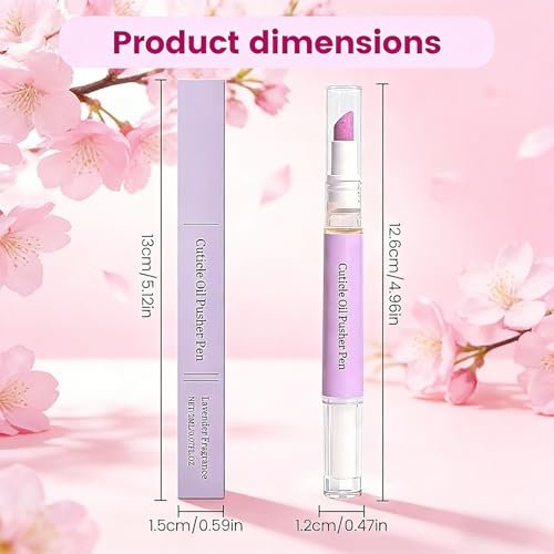 Yiueoiar 2 Pack Cuticle Oil Pusher Pen - Ceramic Cuticle Oil for Dry Nails & Cuticles, No Leak Travel Size Cuticle Pusher Pen, Moisturizing Nail Care Treatment for DIY Manicure & Salon Use - görsel 10