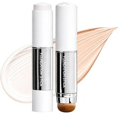PLYNXE Korean Color Changing Foundation Stick - 3-in-1 White to Natural Cream Stick, Medium to Full Coverage - görsel 2