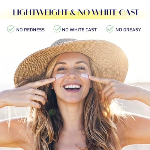 Blooskim Beef Tallow Sunscreen SPF 50 – Natural Zinc Oxide Sunblock for Face & Body, Non-Greasy, Water-Resistant, 3 oz Avelisse