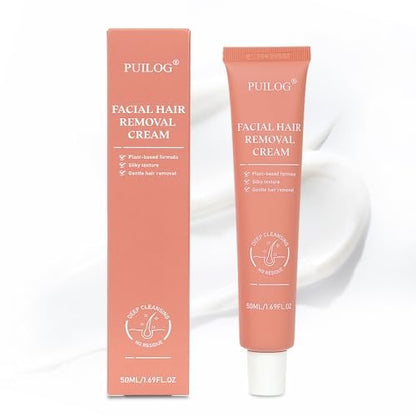 Flawless Facial Hair Removal Cream for Women – Sensitive Skin Depilatory, 1.69 Fl Oz Avelisse