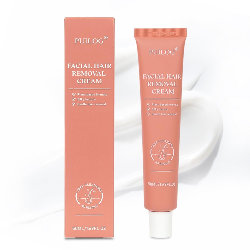 Flawless Facial Hair Removal Cream for Women – Sensitive Skin Depilatory, 1.69 Fl Oz Avelisse