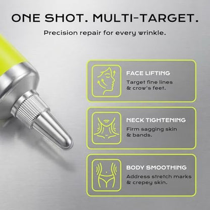 Botoxmix & Vita-A Retinol Shot Wrinkle-Lift Tightening Cream – High-Strength Retinoid Anti-Aging Cream with Natural Pore Minimizer (2-Pack, 0.5 oz Each) Avelisse