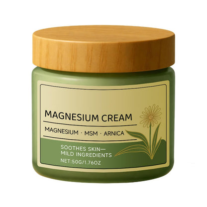 Magnesium Cream with MSM & Arnica – Fast Absorbing, Non-Greasy Soothing Cream for Daily Total Comfort (1.76 oz) Avelisse
