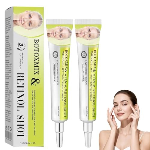 2-Pack Botoxmix & Vita-A Retinol Shot Wrinkle-Lift Tightening Cream - Instant Face Lift, Pore Minimizer, Reduces Wrinkles and Fine Lines for All Skin Types - görsel 2