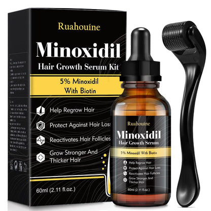 5% Minoxidil Hair Regrowth Oil for Men and Women – Extra Strength Topical Serum for Hair Loss, Promotes Thicker, Healthier Hair and Beard Growth Kit, 2.11 fl.oz (Pack of 2) Avelisse