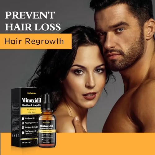 5% Minoxidil Hair Regrowth Oil for Men and Women – Extra Strength Topical Serum for Hair Loss, Promotes Thicker, Healthier Hair and Beard Growth Kit, 2.11 fl.oz (Pack of 2) Avelisse