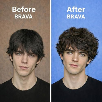 BRAVA NOT TAMED, JUST BRAVA Sea Salt Spray for Men – Natural Texturizing Spray for Beach Waves, Volume & Hold, 10 Oz