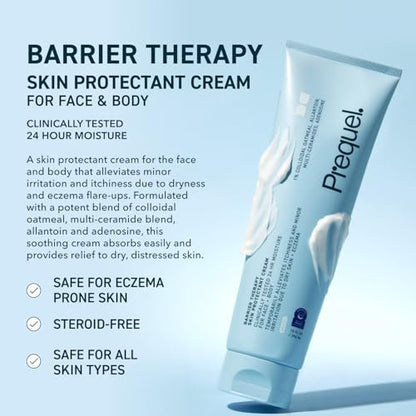 Prequel Barrier Therapy Skin Protectant Cream – 2 Pack (10 fl oz Each) Avelisse