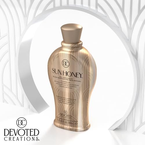 Devoted Creations Sun Honey All-Inclusive Glow-Enhancing Plateau Breaking Optimizer Ultra-Hydrating Dark Tanning Lotion, 12.25 Fl Oz Avelisse