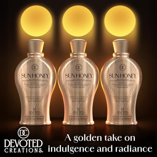 Devoted Creations Sun Honey All-Inclusive Glow-Enhancing Plateau Breaking Optimizer Ultra-Hydrating Dark Tanning Lotion, 12.25 Fl Oz Avelisse
