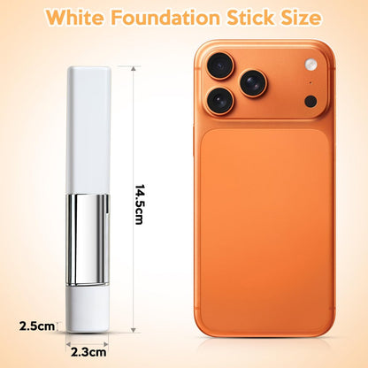 Upgrade 2-in-1 Blanc Cover Cream Stick V - Color Changing Foundation Stick with Volufiline - Hydrating Concealer Base Makeup, Dual-Ended with Built-in Brush, Portable for Daily Use (Natural) Avelisse