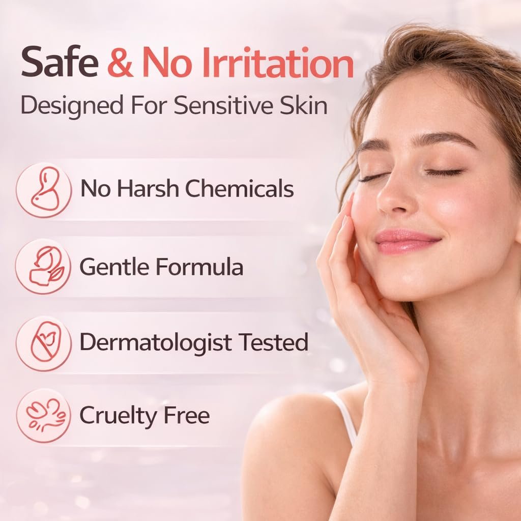 Facial Hair Removal Cream for Women – Painless Depilatory for Upper Lip & Chin, Sensitive Skin Formula with Soothing Care, Fast 5-Min Hair Remover, Smooth Skin Lasting Results Avelisse