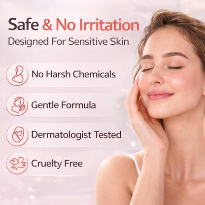 Facial Hair Removal Cream for Women – Painless Depilatory for Upper Lip & Chin, Sensitive Skin Formula with Soothing Care, Fast 5-Min Hair Remover, Smooth Skin Lasting Results Avelisse
