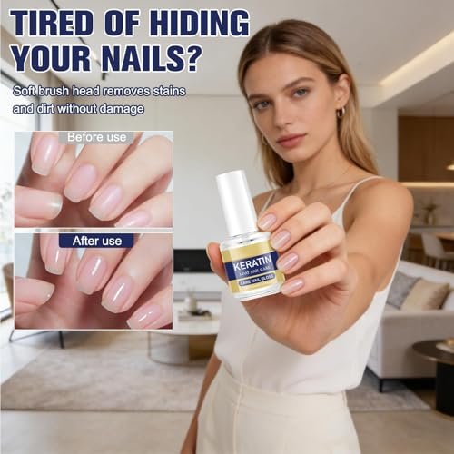 2-Pack Keratin Nail Care Oil - Moisturizing Treatment with Aloe Vera & Lavender for Strong, Glossy Nails Avelisse