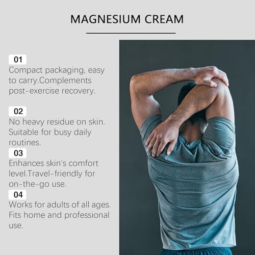 Magnesium Cream with MSM & Arnica – Fast-Absorbing, Non-Greasy Hydrating Lotion for Soothing Daily Body Care, 50g/1.76oz Avelisse