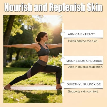 Nerve Relief Magnesium Cream with Arnica and MSM - Soothing Muscle Relaxation & Deep Hydration, 1.76 oz Avelisse