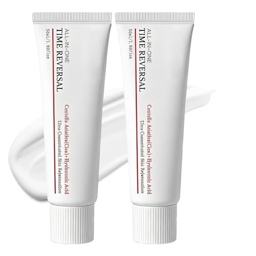 BSpecter 2Pcs Time Reverse Cream - All-In-One Face Moisturizer with Centella, Collagen & Hyaluronic Acid for Hydrating, Nourishing, Firming & Reducing Wrinkles (0.5 Fl Oz Each) Avelisse