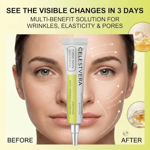 Celestvera Retinol Shot Wrinkle-Lift Tightening Cream – 0.1% Retinal + 3% Matryxyl High Potency Retinoid Serum for Face, Supports Skin Elasticity & Pore Clarity (1 Fl Oz) Avelisse