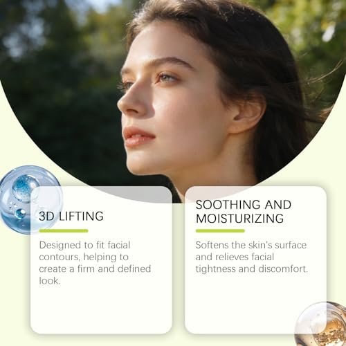 Nascence V-Line Lifting Tape with Cactox Collagen – Double Chin Lifting Band for Sagging Jawline & Facial Puffiness (4 Pack) Avelisse