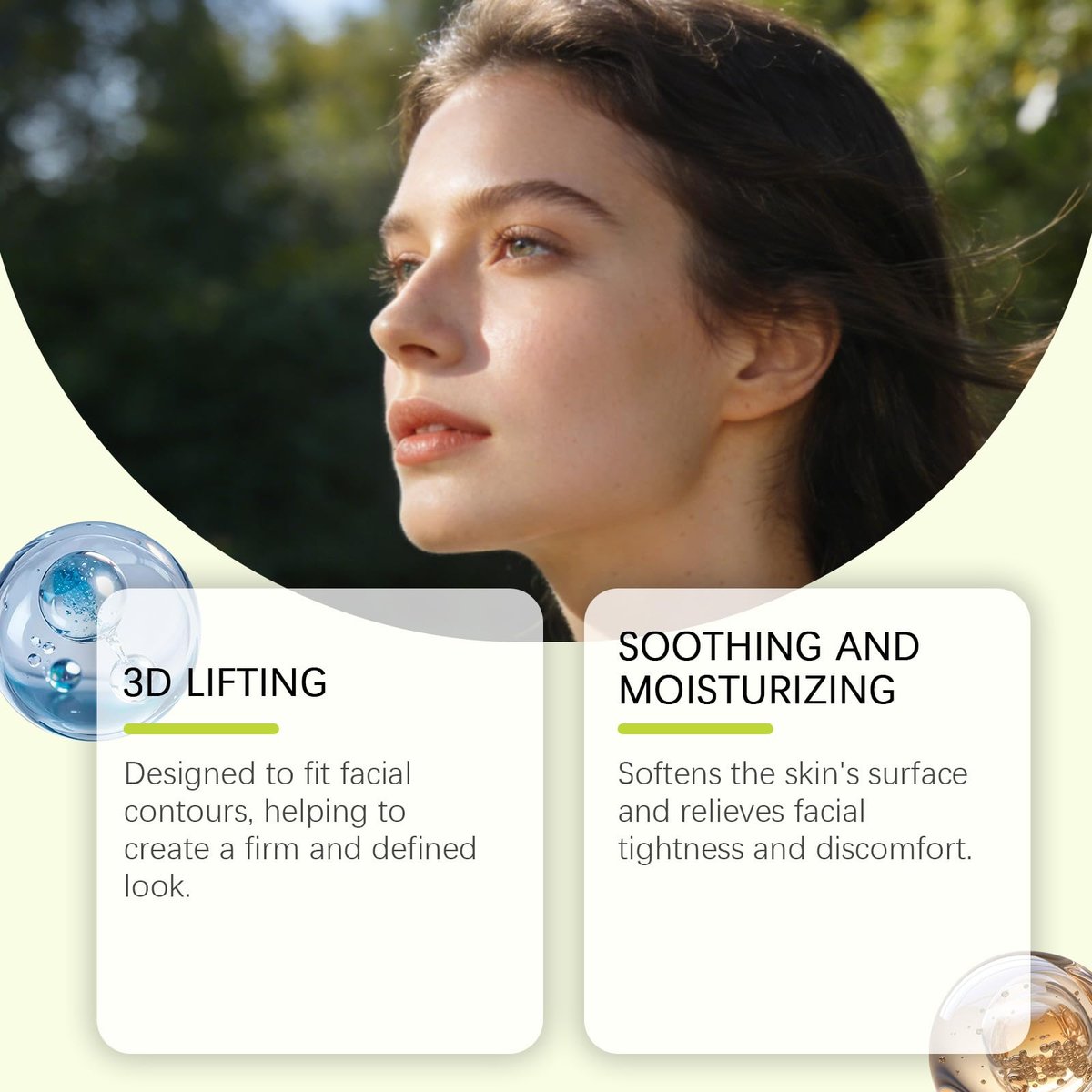 Nascence V-Line Lifting Tape with Cactox Collagen – Double Chin Lifting Band for Sagging Jawline & Facial Puffiness (4 Pack) Avelisse