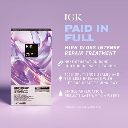 IGK Paid In Full High Gloss Intense Repair Treatment - 2 oz Avelisse