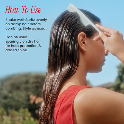 BONDIBOOST Miracle Mist Leave In Conditioner & Heat Protectant - 5.07 Fl Oz, Biotin & Strawberry Extract, Sulfate/Paraben Free, Lightweight Detangling Spray for Glass Hair Avelisse