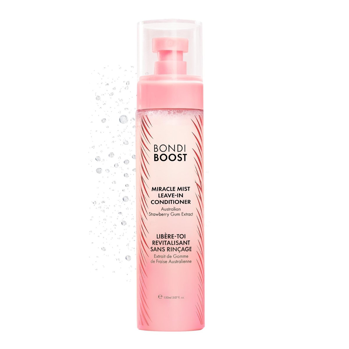 BONDIBOOST Miracle Mist Leave In Conditioner & Heat Protectant - 5.07 Fl Oz, Biotin & Strawberry Extract, Sulfate/Paraben Free, Lightweight Detangling Spray for Glass Hair Avelisse
