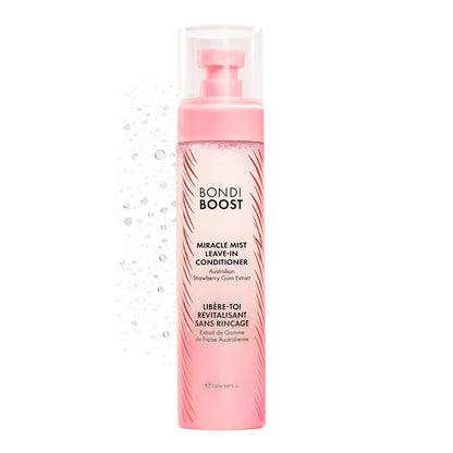 BONDIBOOST Miracle Mist Leave In Conditioner & Heat Protectant - 5.07 Fl Oz, Biotin & Strawberry Extract, Sulfate/Paraben Free, Lightweight Detangling Spray for Glass Hair Avelisse