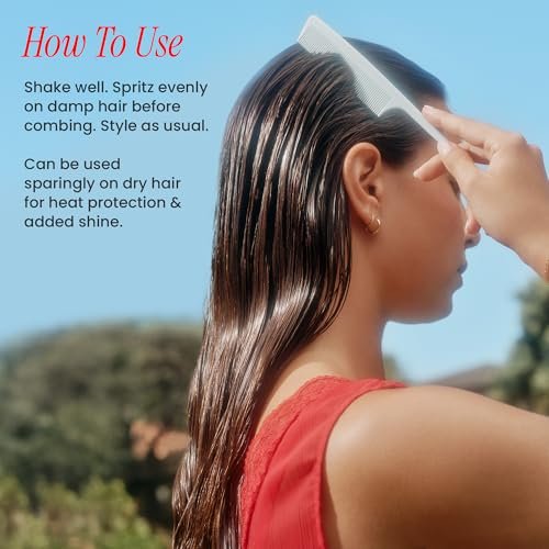 BONDIBOOST Miracle Mist Leave In Conditioner & Heat Protectant - 5.07 Fl Oz, Biotin & Strawberry Extract, Sulfate/Paraben Free, Lightweight Detangling Spray for Glass Hair Avelisse