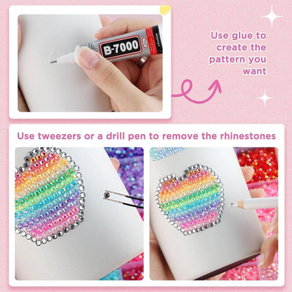 Bedazzling Kit 3mm Flatback Rhinestones - 40 Colors Jelly Resin Gems for Nail Art, Shoes, Crafts, Makeup, Diamond Art & DIY Avelisse