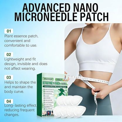 POSOJPIP Moringa Berberine Patches, 2026 Upgraded 10-in-1 Nano Microdarts Patch, Natural Herbal Body Patch for Women & Men, Suitable for All Skin Types - Set of 2 Boxes Avelisse