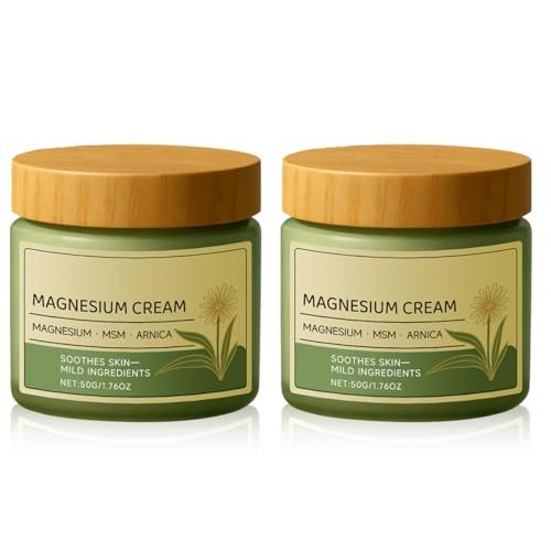 ScontLuy Magnesium Cream with MSM & Arnica – Gentle Soothing Formula for Legs, Shoulders & Back, Fast-Absorbing Non-Greasy Daily Support, 50g (2-Pack) - görsel 1