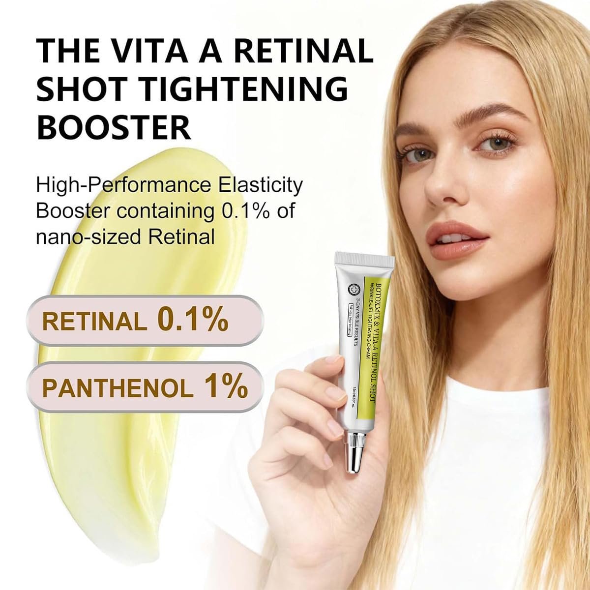 2 Pack Botoxmix & Vita-A Retinol Shot Wrinkle-Lift Tightening Cream – Anti-Wrinkle & Pore Minimizer for All Skin Types - görsel 5