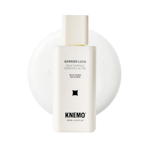 KNEMO BARRIER LOCK Rice PDRN Milk Essence - Intense Hydrating Barrier Repair Toner with 6 Ceramides, Deep Moisture for Dry, Sensitive, & Irritated Skin (5.07 Fl Oz) Avelisse
