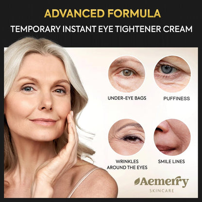 Aemerry Temporary Instant Eye Tightener Cream – Visibly Reduces Puffiness, Under-Eye Bags, Wrinkles & Fine Lines in 2 Minutes, Firms, Lifts & Smooths Eye & Face Area, Anti-Aging Formula for Women and Men, 1oz Avelisse