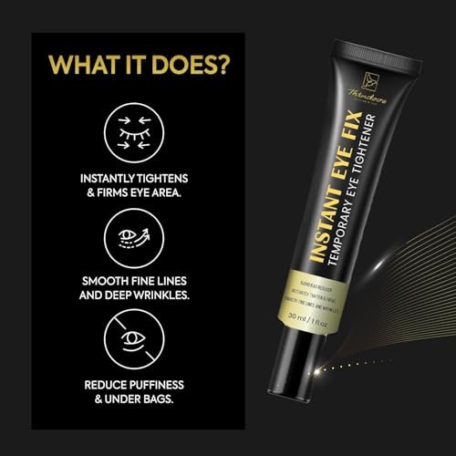 Aemerry Temporary Instant Eye Tightener Cream – Visibly Reduces Puffiness, Under-Eye Bags, Wrinkles & Fine Lines in 2 Minutes, Firms, Lifts & Smooths Eye & Face Area, Anti-Aging Formula for Women and Men, 1oz Avelisse