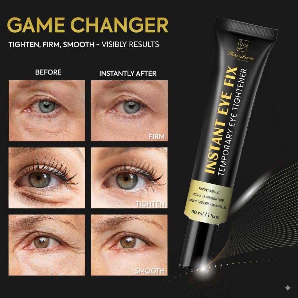 Aemerry Temporary Instant Eye Tightener Cream – Visibly Reduces Puffiness, Under-Eye Bags, Wrinkles & Fine Lines in 2 Minutes, Firms, Lifts & Smooths Eye & Face Area, Anti-Aging Formula for Women and Men, 1oz Avelisse