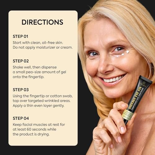 Aemerry Temporary Instant Eye Tightener Cream – Visibly Reduces Puffiness, Under-Eye Bags, Wrinkles & Fine Lines in 2 Minutes, Firms, Lifts & Smooths Eye & Face Area, Anti-Aging Formula for Women and Men, 1oz Avelisse