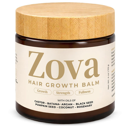 Zova Growth Hair Balm – Batana, Castor, Argan & Rosemary Oil Blend for Thicker, Stronger Hair – Deep Scalp Nourishing Hair Treatment for Men & Women – Natural Hair Repair & Moisturizing Balm 4 oz Avelisse