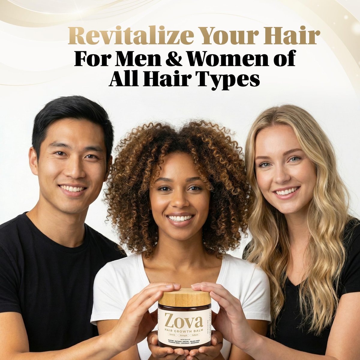 Zova Growth Hair Balm – Batana, Castor, Argan & Rosemary Oil Blend for Thicker, Stronger Hair – Deep Scalp Nourishing Hair Treatment for Men & Women – Natural Hair Repair & Moisturizing Balm 4 oz Avelisse