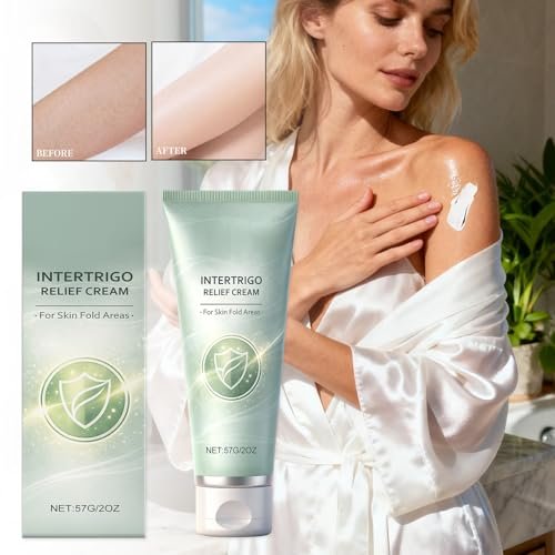 Intertrigo Cream for Treatment & Relief, Advanced Chafing Cream with Zinc Oxide & Undecylenic Acid – Non-Greasy Skin Protectant for Inner Thighs, Underarms, Skin Folds – Moisture Control, 2 Oz - görsel 12