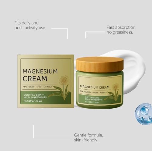 OSFRIAGE Magnesium Cream with MSM & Arnica - Fast-Absorbing, Non-Greasy Massage Cream for Skin Soothing & Daily Comfort (2-Pack) Avelisse