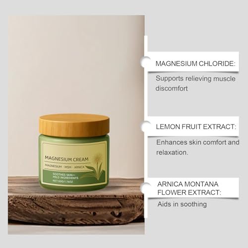 OSFRIAGE Magnesium Cream with MSM & Arnica - Fast-Absorbing, Non-Greasy Massage Cream for Skin Soothing & Daily Comfort (2-Pack) Avelisse