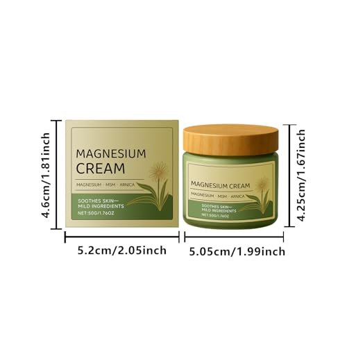 OSFRIAGE Magnesium Cream with MSM & Arnica - Fast-Absorbing, Non-Greasy Massage Cream for Skin Soothing & Daily Comfort (2-Pack) Avelisse