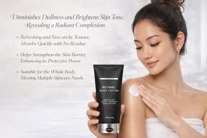 Retinol Body Lotion 170g – Firming Body Cream for Crepey Skin, Intensely Moisturizes Dry, Dehydrated Skin on Neck, Arms, Thighs & Legs Avelisse