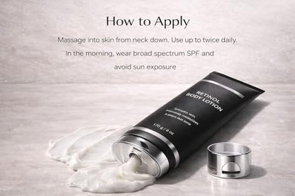 Retinol Body Lotion 170g – Firming Body Cream for Crepey Skin, Intensely Moisturizes Dry, Dehydrated Skin on Neck, Arms, Thighs & Legs Avelisse