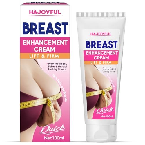 Hajoyful Breast Enhancement Cream – Fast Acting Formula for Breast Growth, Lifting & Firming – Non-Greasy Cream for Visibly Fuller & Firmer Bust Line – Easy-to-Apply Avelisse