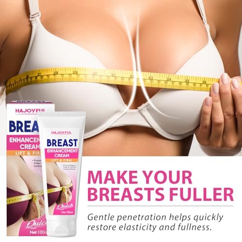 Hajoyful Breast Enhancement Cream – Fast Acting Formula for Breast Growth, Lifting & Firming – Non-Greasy Cream for Visibly Fuller & Firmer Bust Line – Easy-to-Apply Avelisse