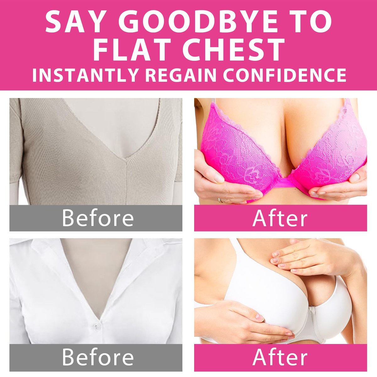 Hajoyful Breast Enhancement Cream – Fast Acting Formula for Breast Growth, Lifting & Firming – Non-Greasy Cream for Visibly Fuller & Firmer Bust Line – Easy-to-Apply Avelisse