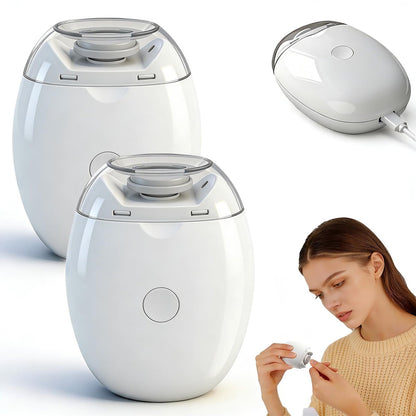 2-Pack Electric Automatic Nail Clipper & Trimmer for Seniors, Whole Family USB Rechargeable, 3-in-1 Toenail & Fingernail Clippers, White